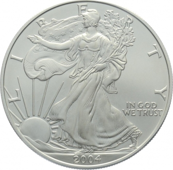 USA 1 Dollar 2004 Silver Eagle - 1 Unze Feinsilber